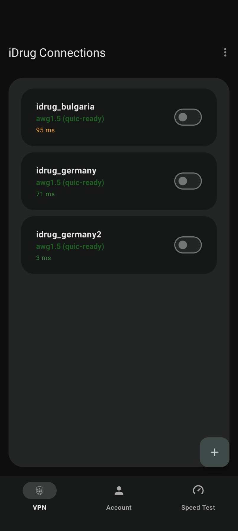 Список туннелей iDRUG